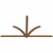 Ekena Millwork Redmond Smooth Timber Gable Bracket, Western Red Cedar, 96"W x 52"H x 1 1/2"D x 3 1/2"F, 13/12 Pitch GBW096X52X0204RED00SWR - alternate 5